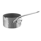 Mauviel M'minis Hammered Sauce Pan With Stainless Steel Handle, 0.2-Qt