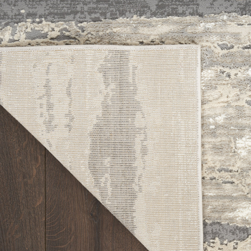 Ivaline Modern Striped Sustainable Woven Rug, Rectangle 6' x 9'