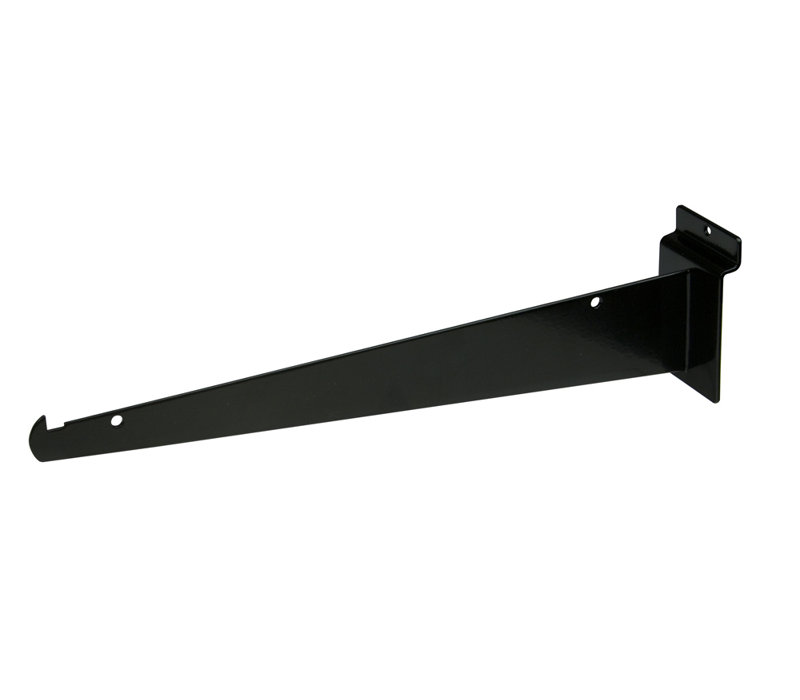 Shelf Bracket for Slatwall, Black