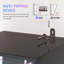 5-Tier Corner Bookshelf with RGB LED Lights, App Control, Motion Sensor, Tempered Glass Panels and MDF Frame-304105322