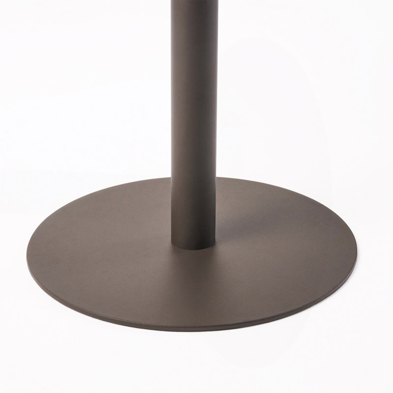 Table de bar d'extérieur ronde en rotin de 26 po Pe, Multibrown