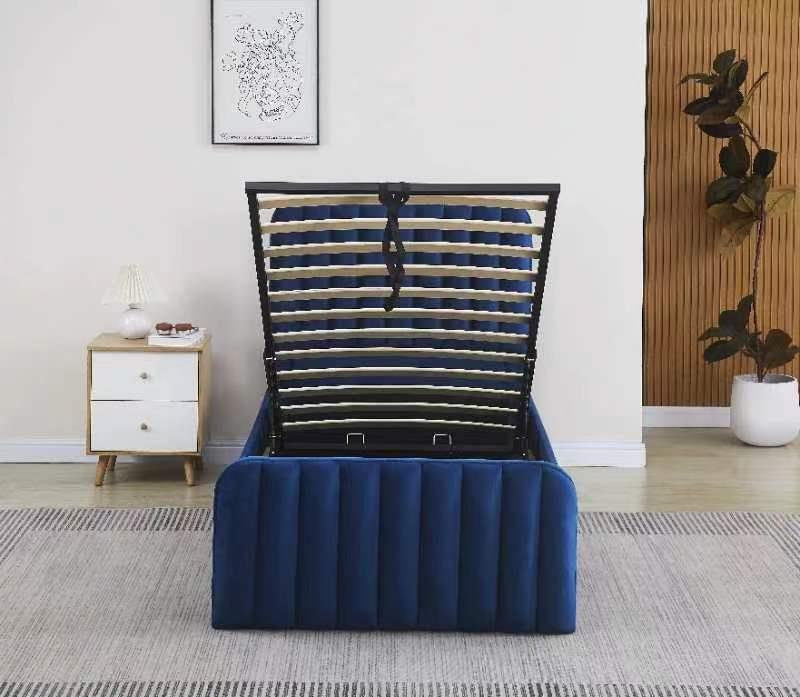 Abgail Upholstered Lift Up Storage Bed, Single (3')