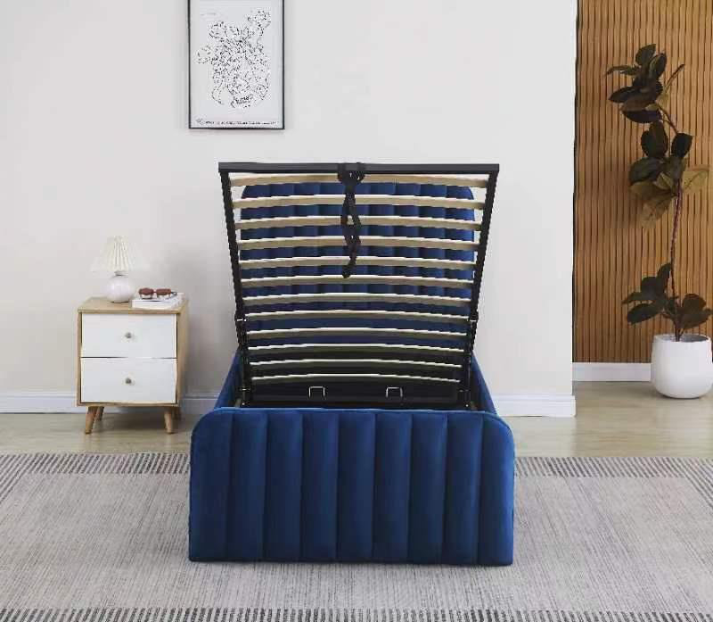 Abgail Upholstered Ottoman Storage Bed, Single (3')