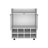 White 8-Bottle Rack Bar Cart