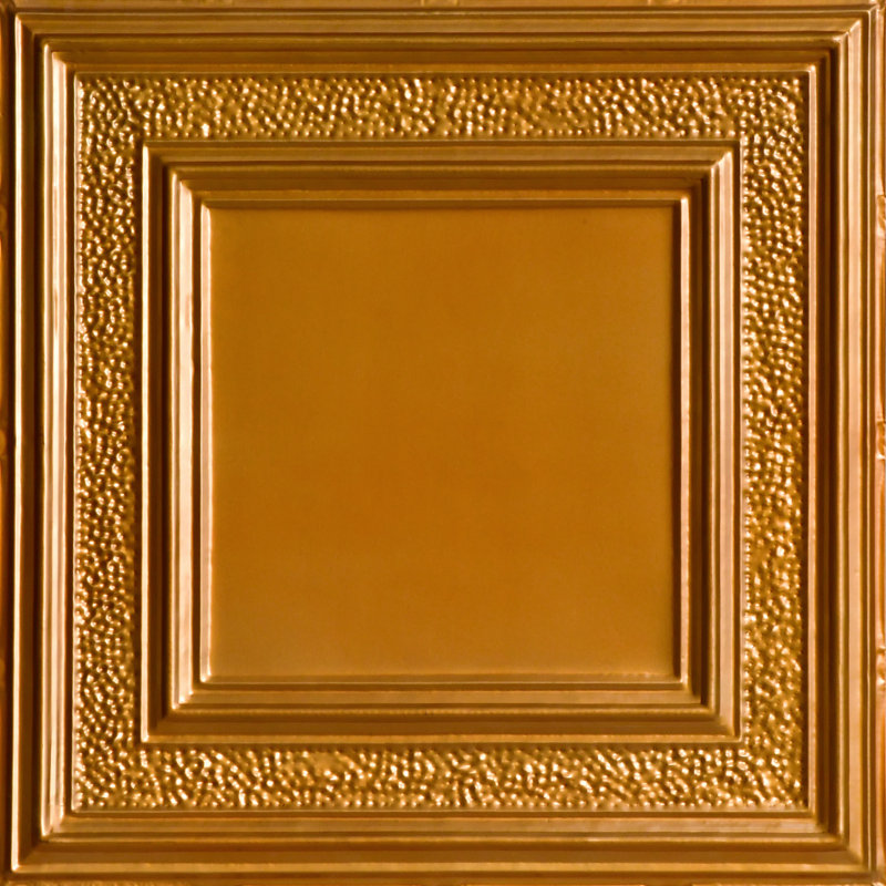 Tuile de plafond en étain 24 po x 24 po County Cork, Cuivre Lincoln
