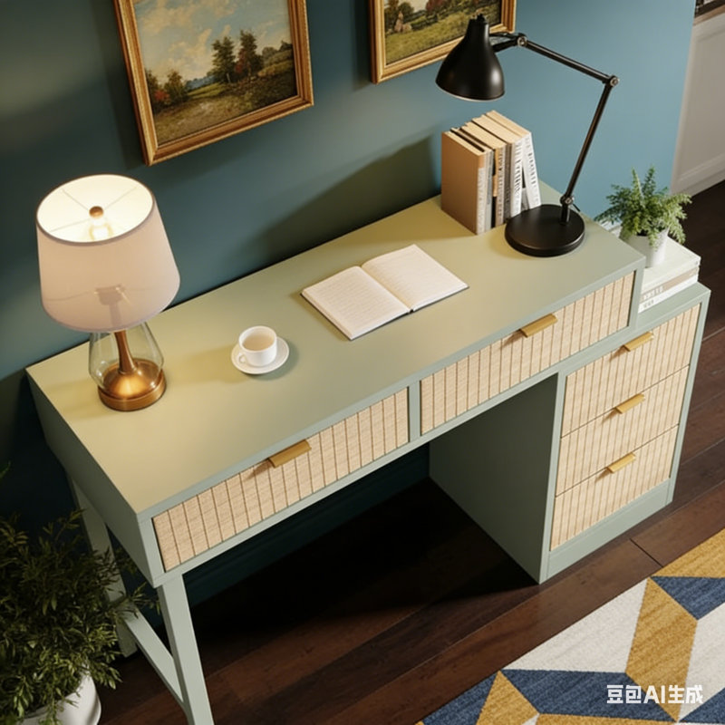 Bureau d'ordinateur Modern Home Office, Gris