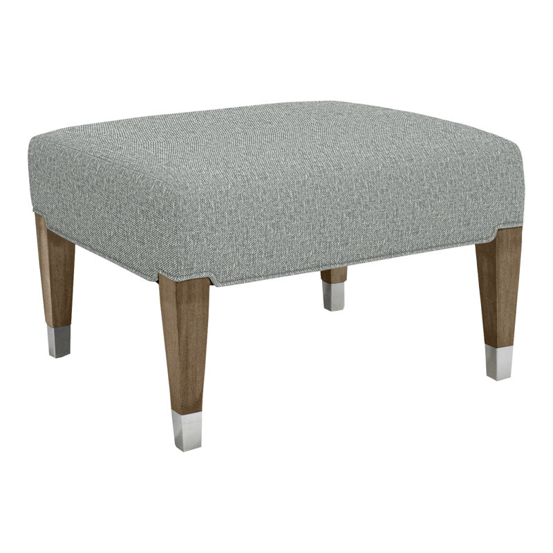 James By Thom Filicia Ottoman, Tuck Graphite, Hampton, No