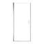 Porte de douche semi-pivotante de l 34 po x H 72 po, verre trempé de 1/4 po de 6 mm d'épaisseur, réglage de la largeur de la balançoire peu encombrante de 1 po, porte de l'emballage industriel résistant aux chocs H, joint magnétique de fuite de 6 mm / zéro