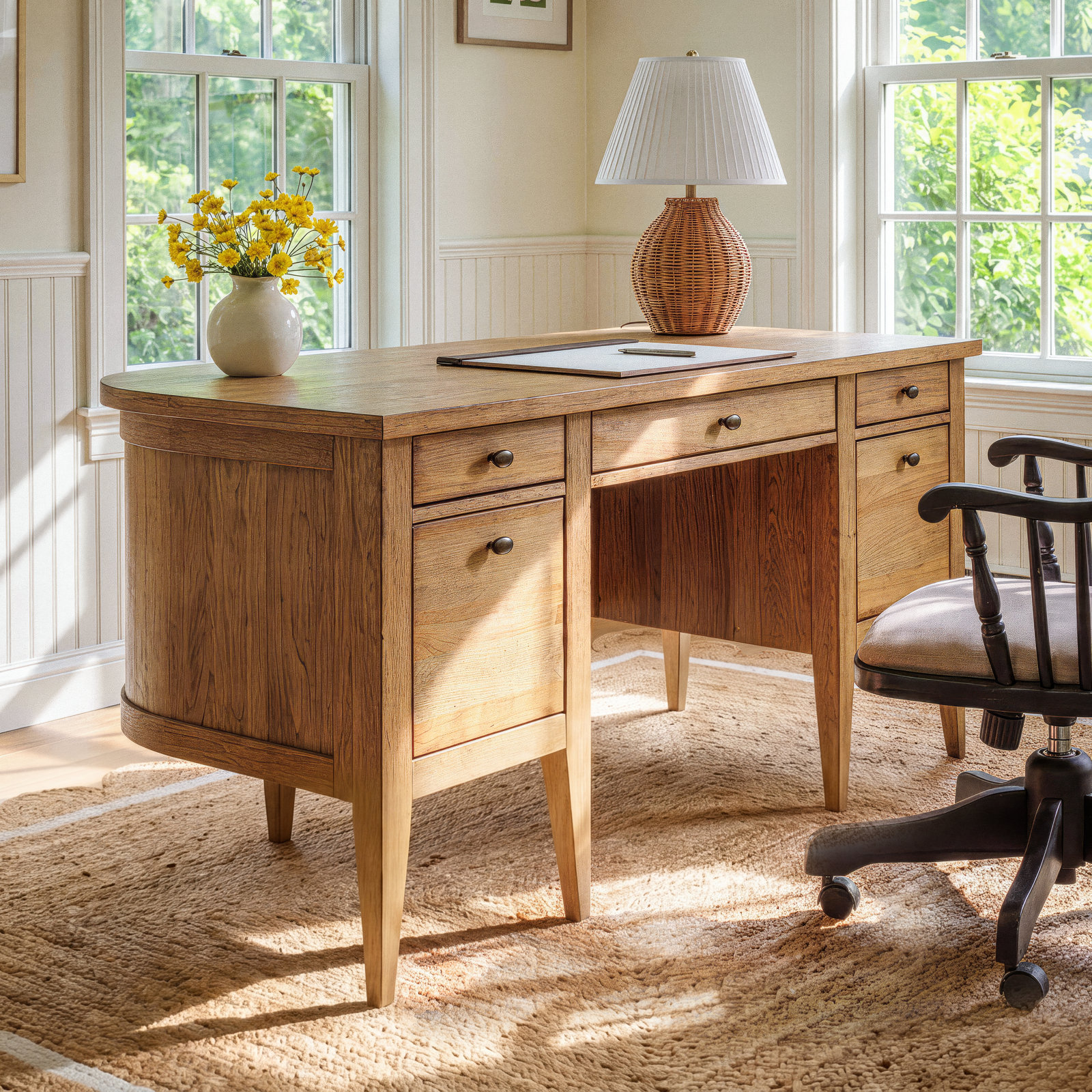 Today's 62 " Writing Desk, Brown 