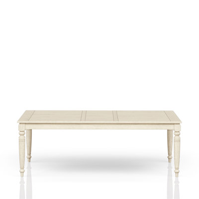 Table With Leaf - Whitewash