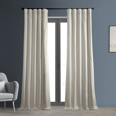 Bryce Solid Cotton Curtains for Bedroom - Blackout Curtains for Living Room for Large Window Single Panel