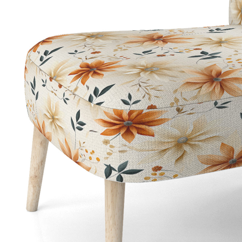 Chaise d'appoint rembourrée Earthy Mandala