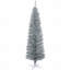 Arbre de Noël artificiel à forme allongée 6 pi, 390 branches réalistes, base en plastique-290787278-290787279