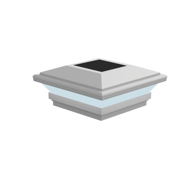 Poteau solaire contemporain de l 4 po x P 4 po