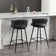 Kymberlynn Swivel Upholstered Low Back Bar & Counter Stool With Metal Frame