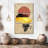 " Abstract Map Of Africa " 3 - Pieces-559254151
