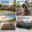 Dalles de terrasse emboîtables en WPC durable, ensemble de 25 pièces - Brun foncé gaufré pour une installation facile et une utilisation polyvalente
