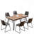 Aryven Industrial 7-Piece Dining Set-1852174176