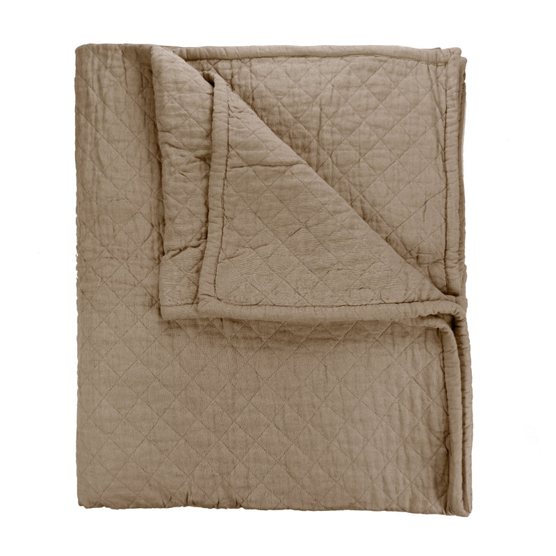 Dale Percale Quilt, Queen Quilt, Walnut