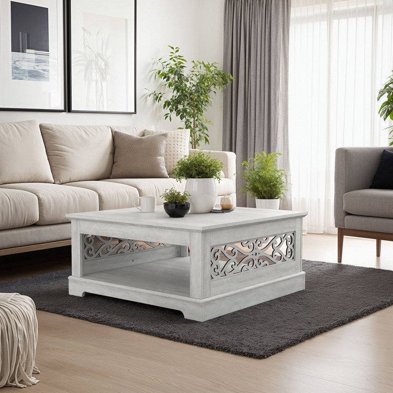 Korbin Coffee Table with Storage, Dusty Gray Oak