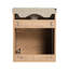 Meuble-lavabo flottant de 18 po pour les petites salles de bain, lavabo en céramique, portes à fermeture douce, poignée en métal glacé à trois couches, espaces muraux contemporains à base de contreplaqué, lavabo à finition lisse,
