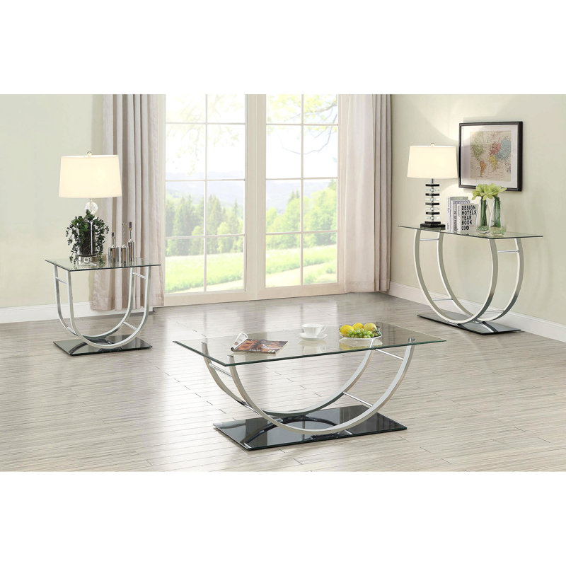 Danville 48'' Glass Top Console Table