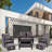 Westerlund 4 - Person Patio Dining Set with Rectangular Table , Cushions Included-905392324
