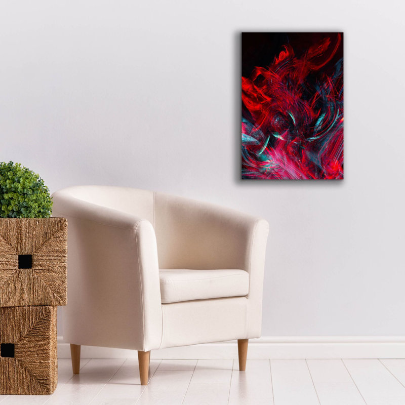 «Red Inferno» par Epic Portfolio, estampe numérique sur toile, H 26 po x l 18 po x P 0,75 po