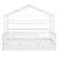 Space-saving Wooden Twin Beds With Trundle And Storage Shelf, Modern Playhouse Design