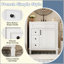 Meuble-lavabo de 30 pouces avec lavabo en céramique, 2 tiroirs et tablette réglable pour les petits espaces-650233385