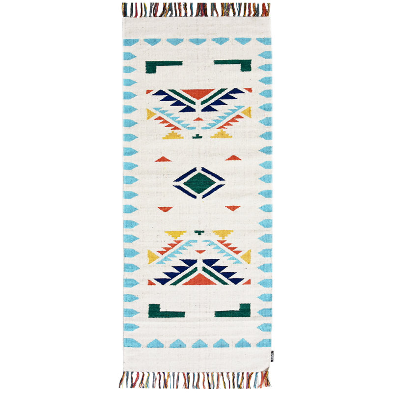 Country Southwestern Hand Woven Area Rug, Runner 60 x 200cm