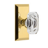 Grandeur Concealed Screw Mechanism Geometric Knob with Rectangle Rosette
