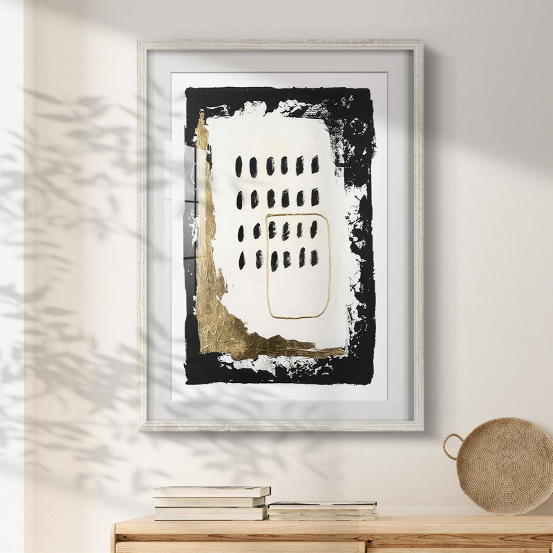 Gold Junction II - impression encadrée, H 28,5 po x l 20,5 po, Blanc