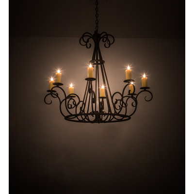 Lustre empire à 8 lumières de style soudan soudanais