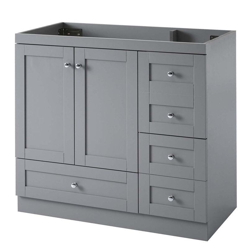 Meuble-lavabo moderne en bois avec tiroir, armoire de salle de bain en bois