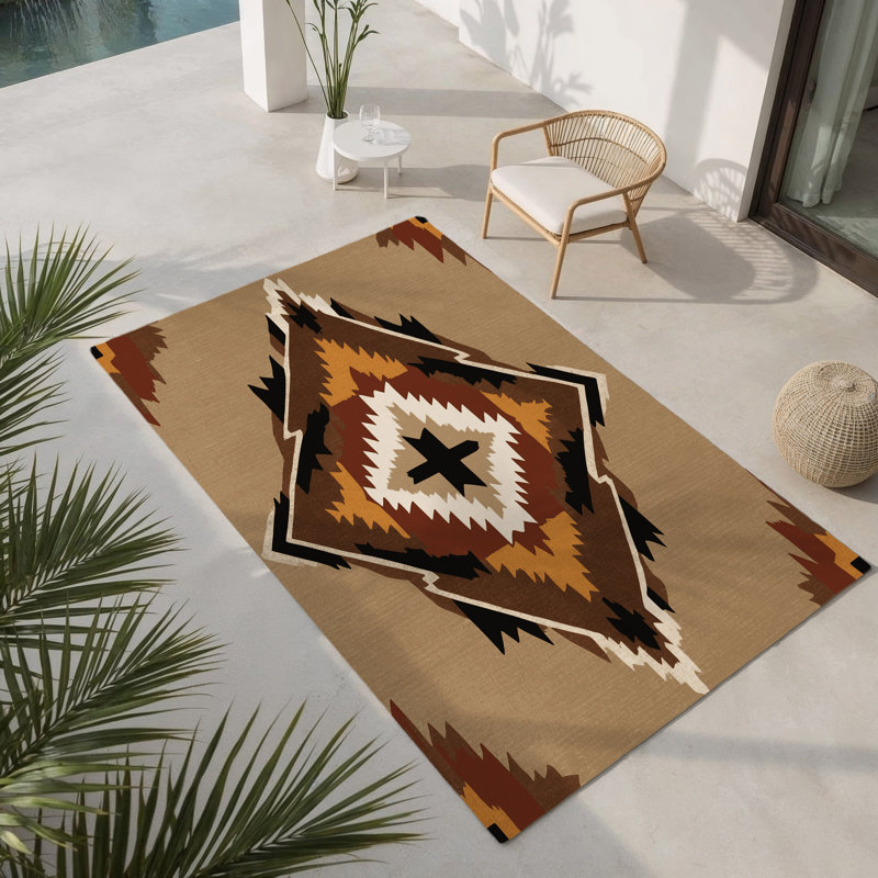 Tapis intérieur et extérieur Dust Trail, Rectangle 4' x 6'