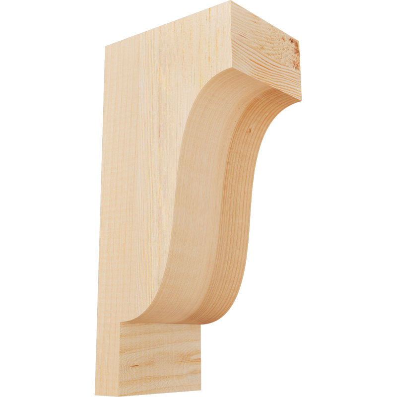 Newport Corbel, H 16 po x l 5,5 po x P 8 po, Sapin de Douglas, Lisse