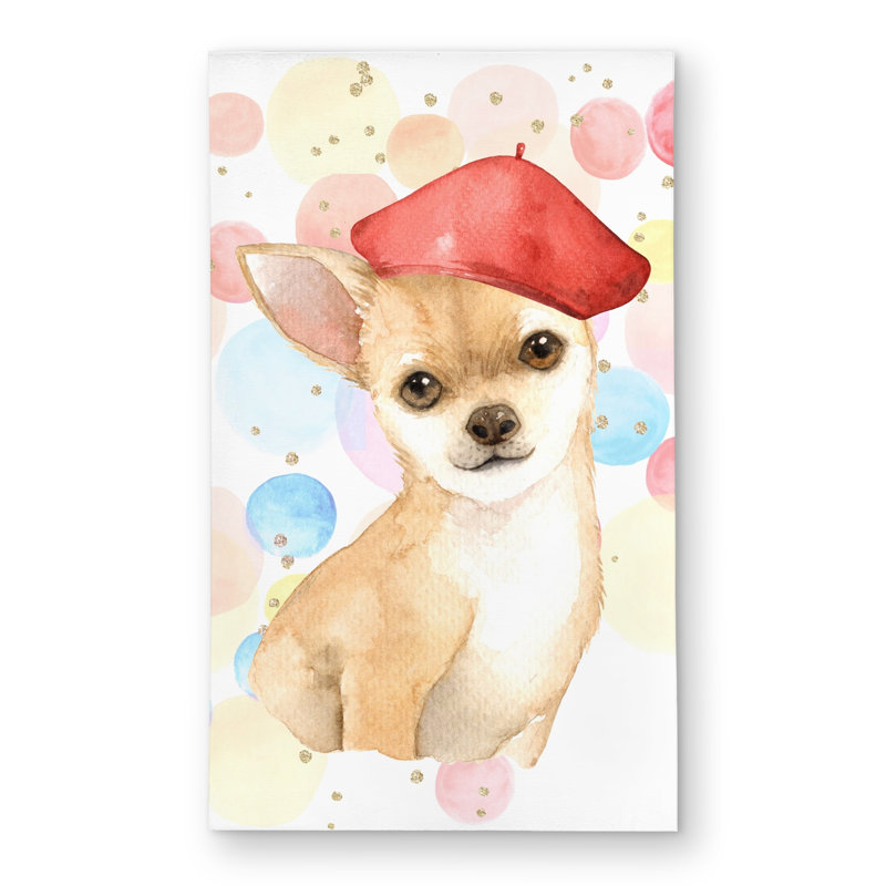 Chihuahua Dog Artist Outdoor Area Rug | Children’s Art Decor
