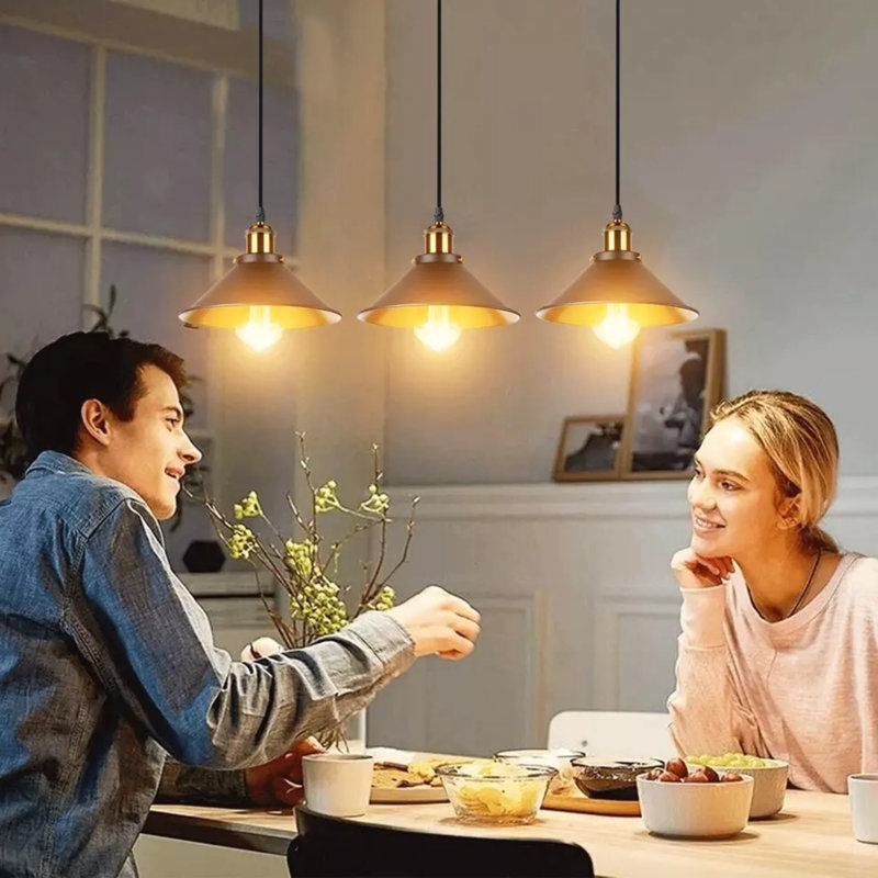 Anneta 1 - Light Pendant, Black Gold Inner, No