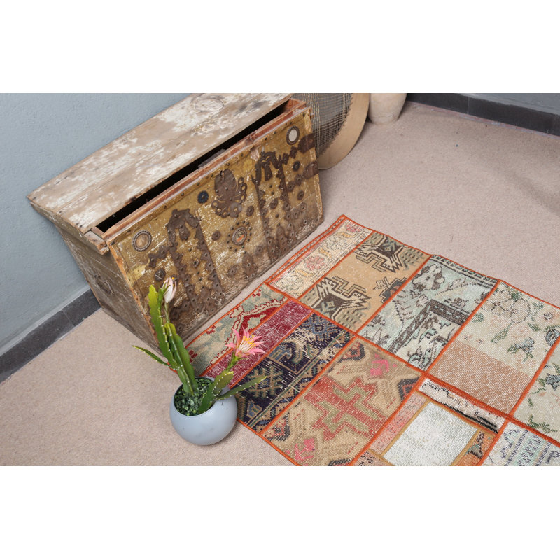 Tapis turc patchwork fait à la main avec expérience