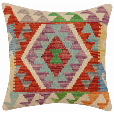 Coussin Kilim Boho Chic tissé à la main turque 20 po x 20 po
