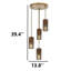 Luminaire suspendu grappe 4 lumières