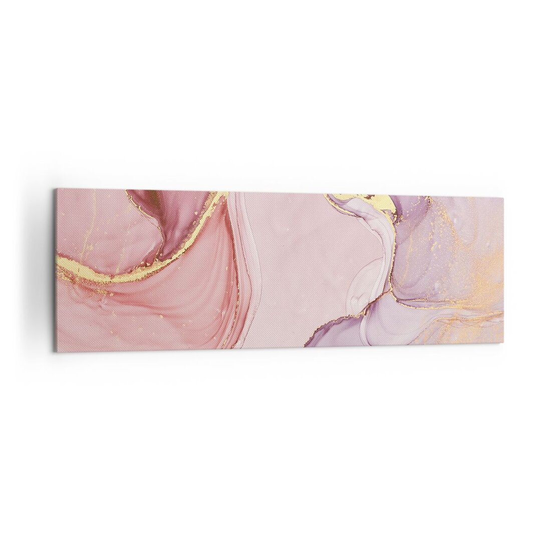 Leinwandbild Abstraction Marble Pink