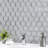 Rivella Hexagon 11 in. x 12 in. Glossy Glass Mosaic Wall Tile-75188646