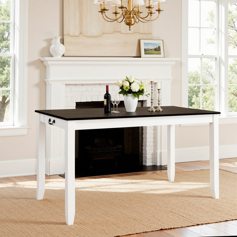 Seita Modern Wood Grain Dining Table - Rectangular Minimalist Design, Perfect for Kitchen or Small Dining Room