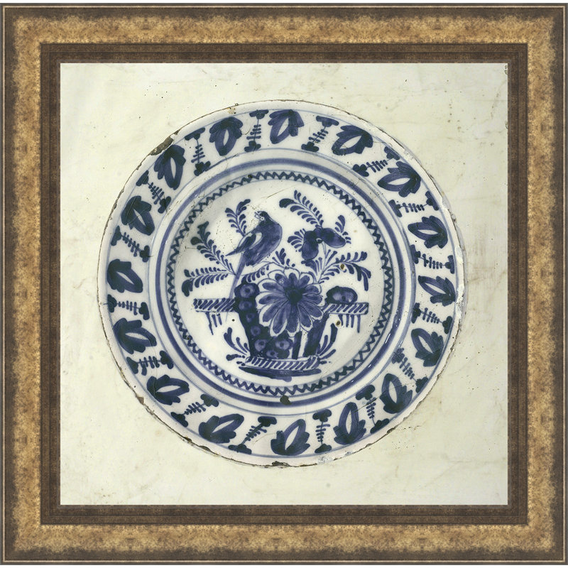 « embellied faïence iv », impression encadrée