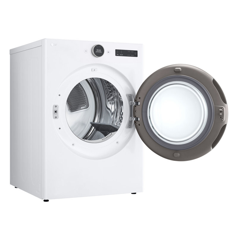 LG Ultra Large Capacity Smart Front Load Electric Energy Star Dryer with Sensor Dry & Steam Technology, 7.4 cu. ft., White