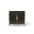 Matte Black Oak with Aged Brass