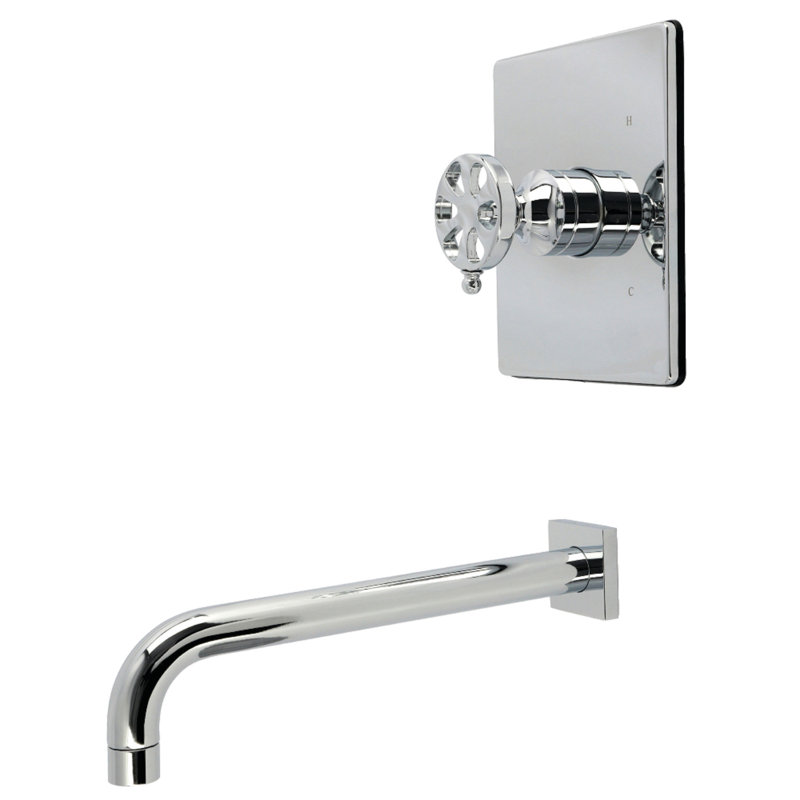 Kingston Brass Belknap Single-Handle Pressure Balanced Tub Faucet, Polish Chrome