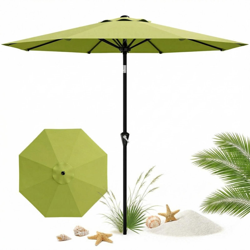 107cm Balcony Parasol, Green